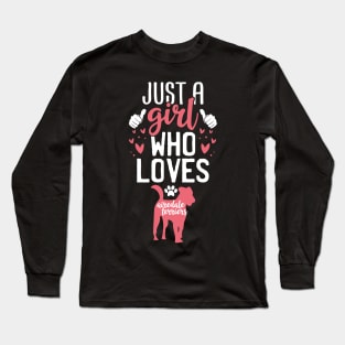 Just a Girl Who Loves Airedale terriers Long Sleeve T-Shirt